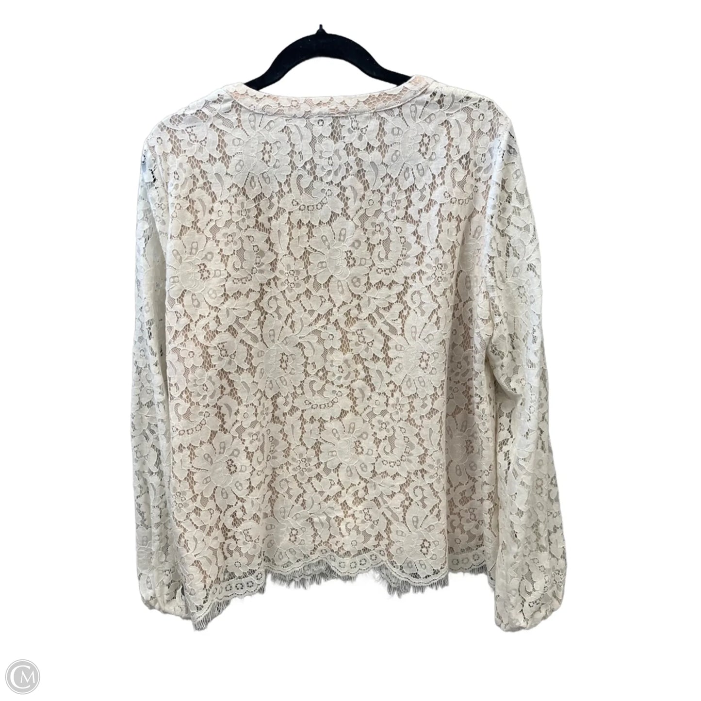 Top Long Sleeve By Rachel Zoe In Cream, Size: M