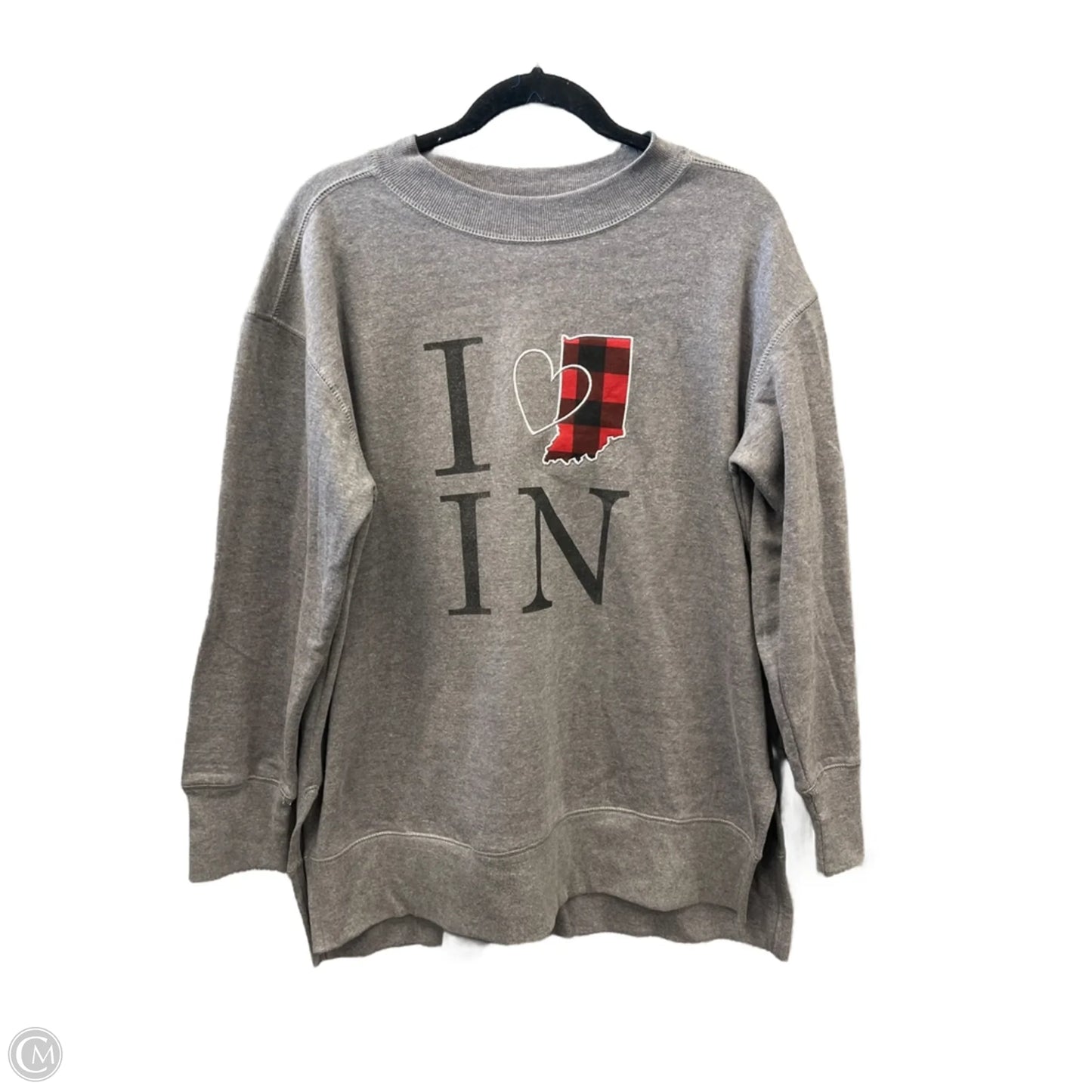 Sweatshirt Crewneck By Maurices In Grey, Size: M