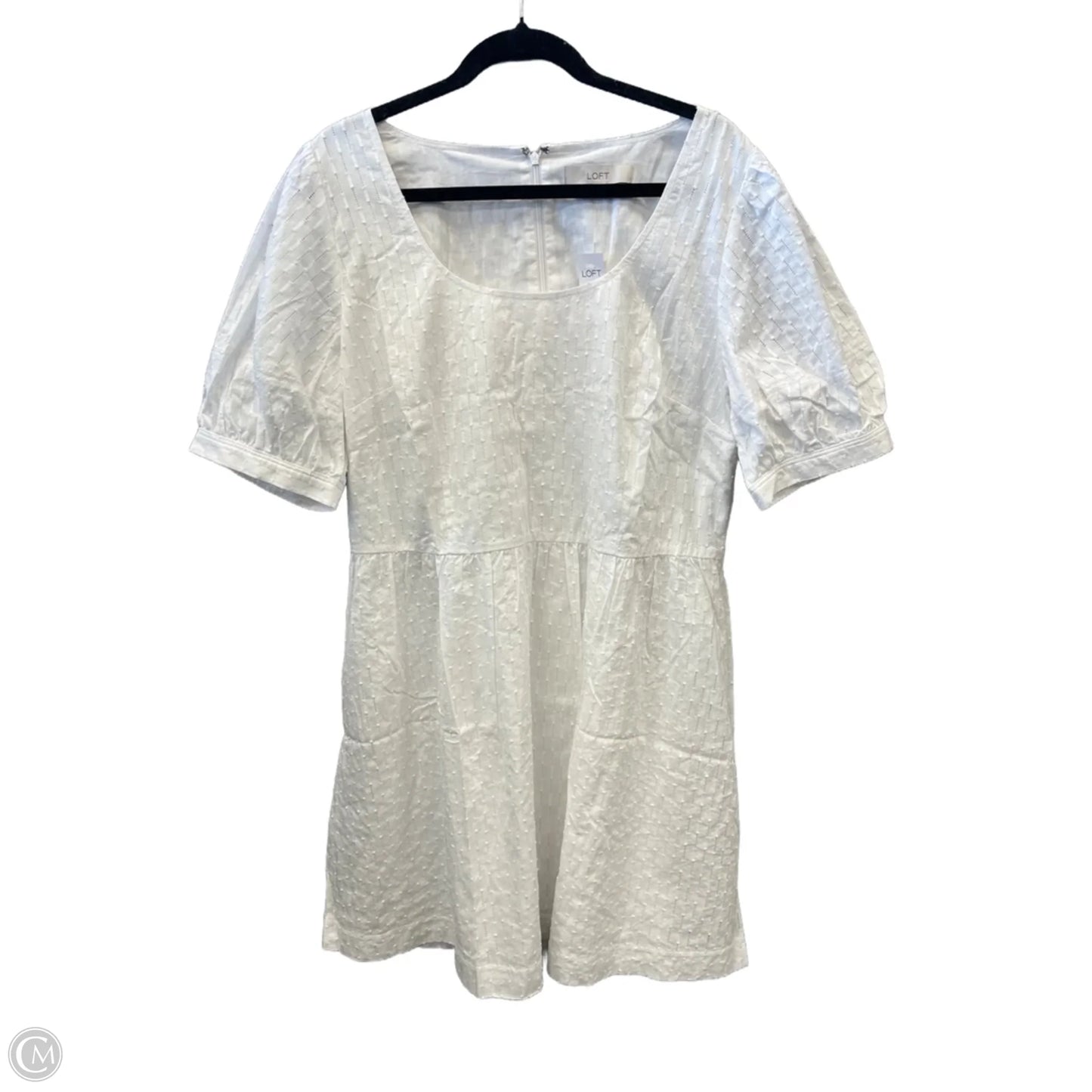 Dress Casual Midi By Loft In White, Size: Xl