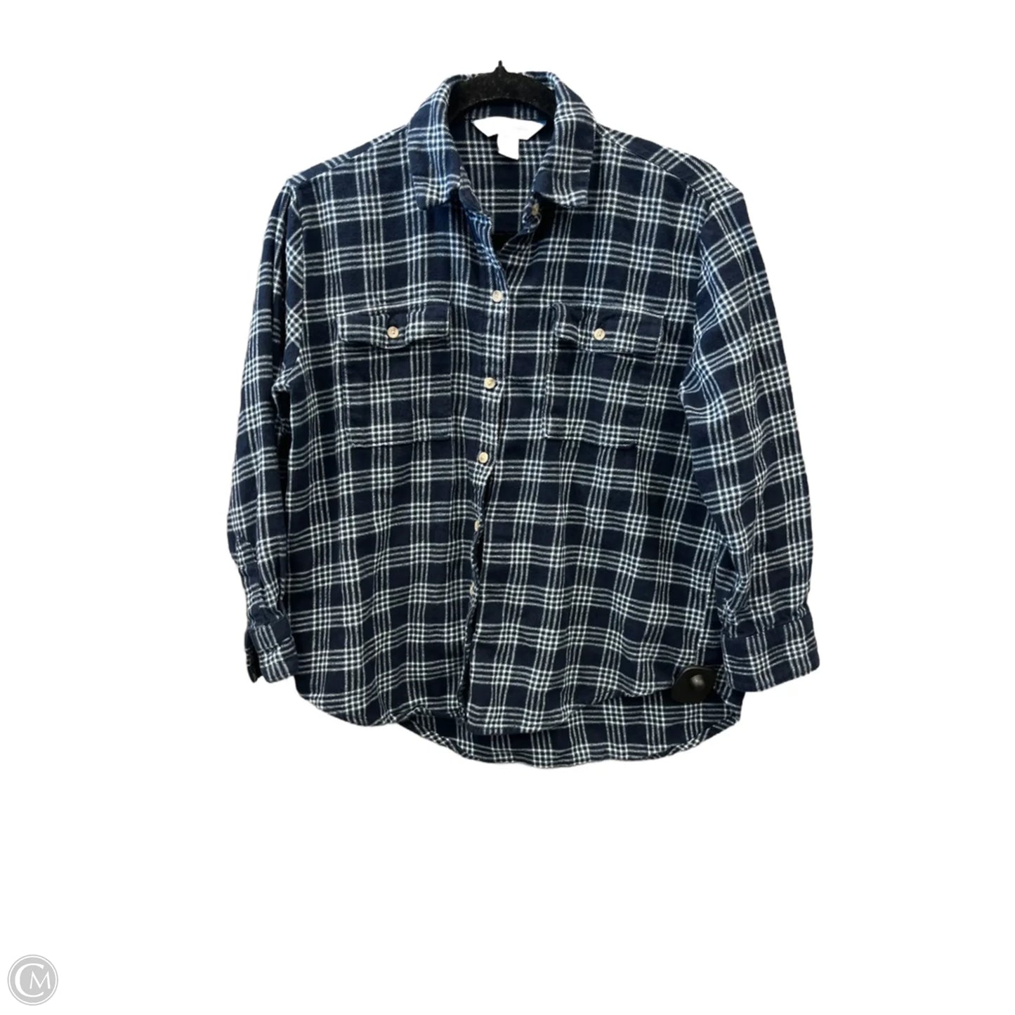 Top Long Sleeve By Old Navy In Blue, Size: Xsp