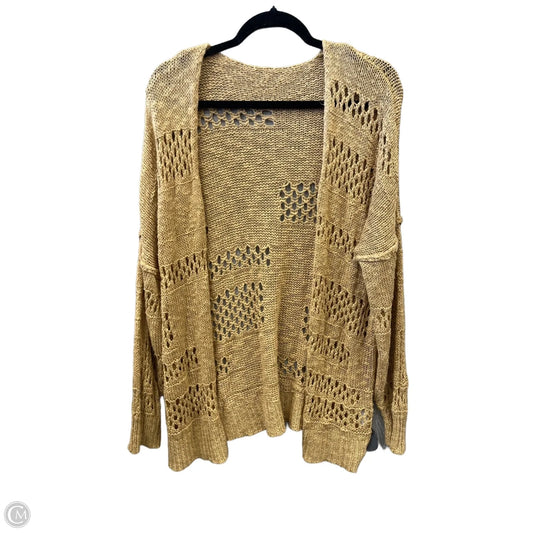 Cardigan By Clothes Mentor In Gold, Size: Xl