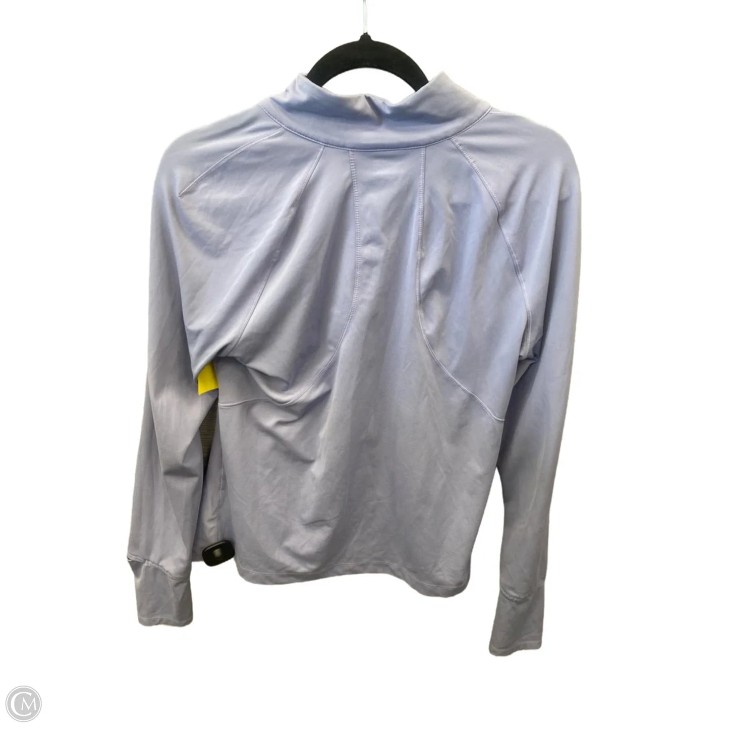 Athletic Top Long Sleeve Collar By Avia In Blue, Size: L