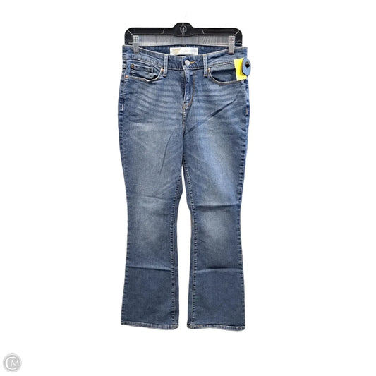 Jeans Boot Cut By Levis Signature In Blue Denim, Size: 8