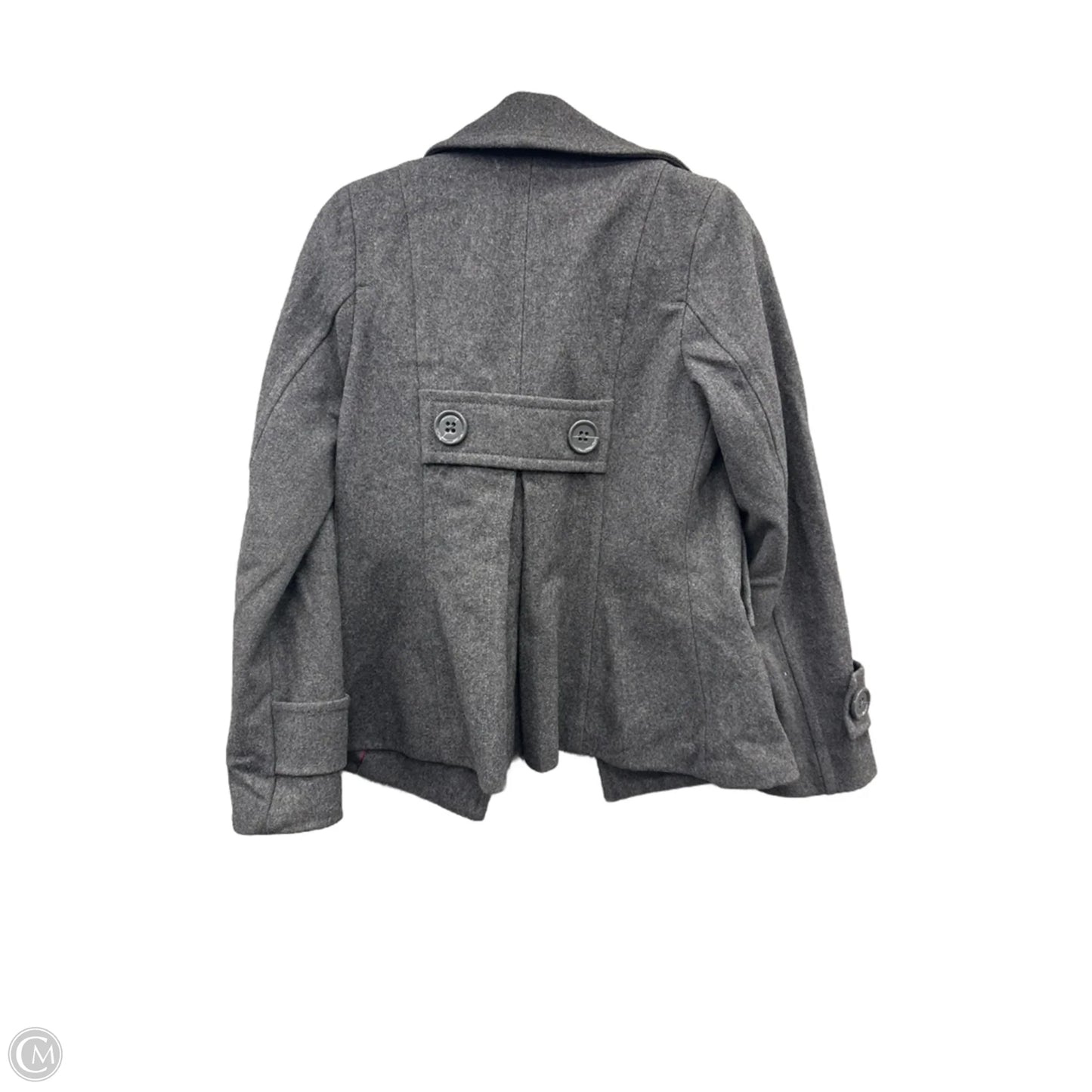 Coat Peacoat By H&m In Grey, Size: S