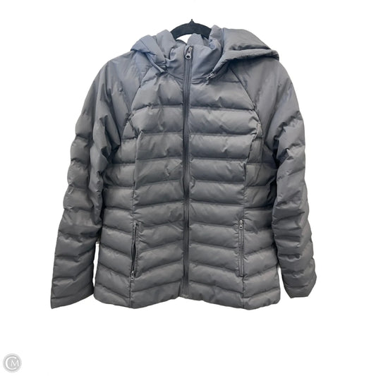 Coat Puffer & Quilted By Time And Tru In Blue, Size: M