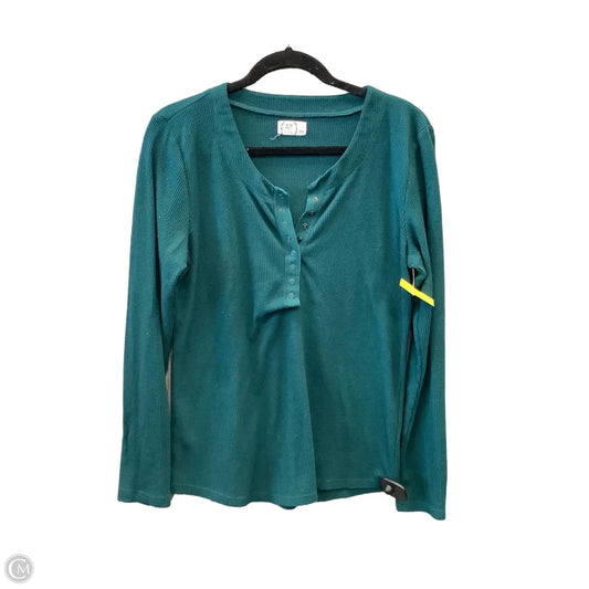 Top Long Sleeve By Maurices In Green, Size: L