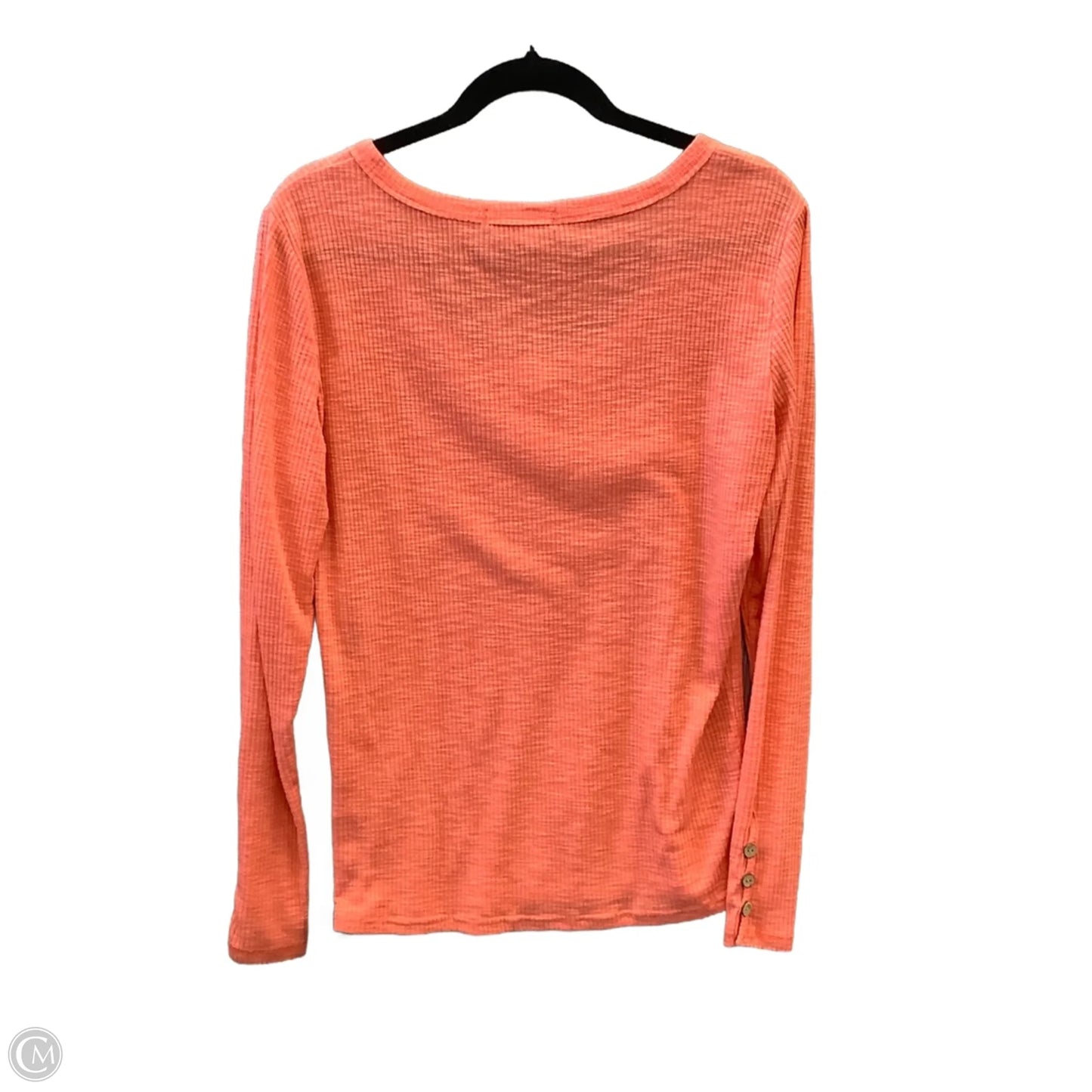 Top Long Sleeve By Clothes Mentor In Orange, Size: Xl