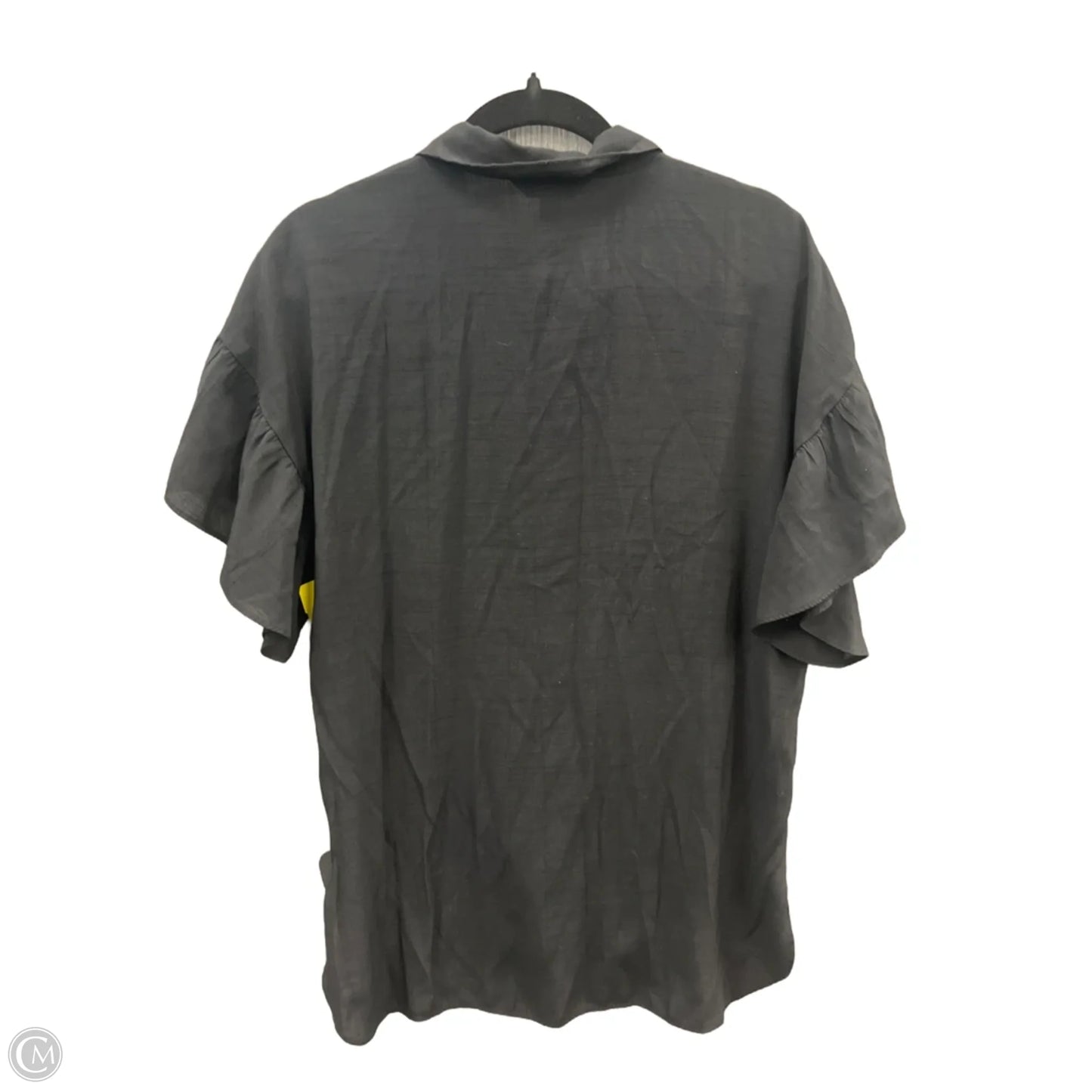 Top Short Sleeve By Nine West Apparel In Black, Size: L