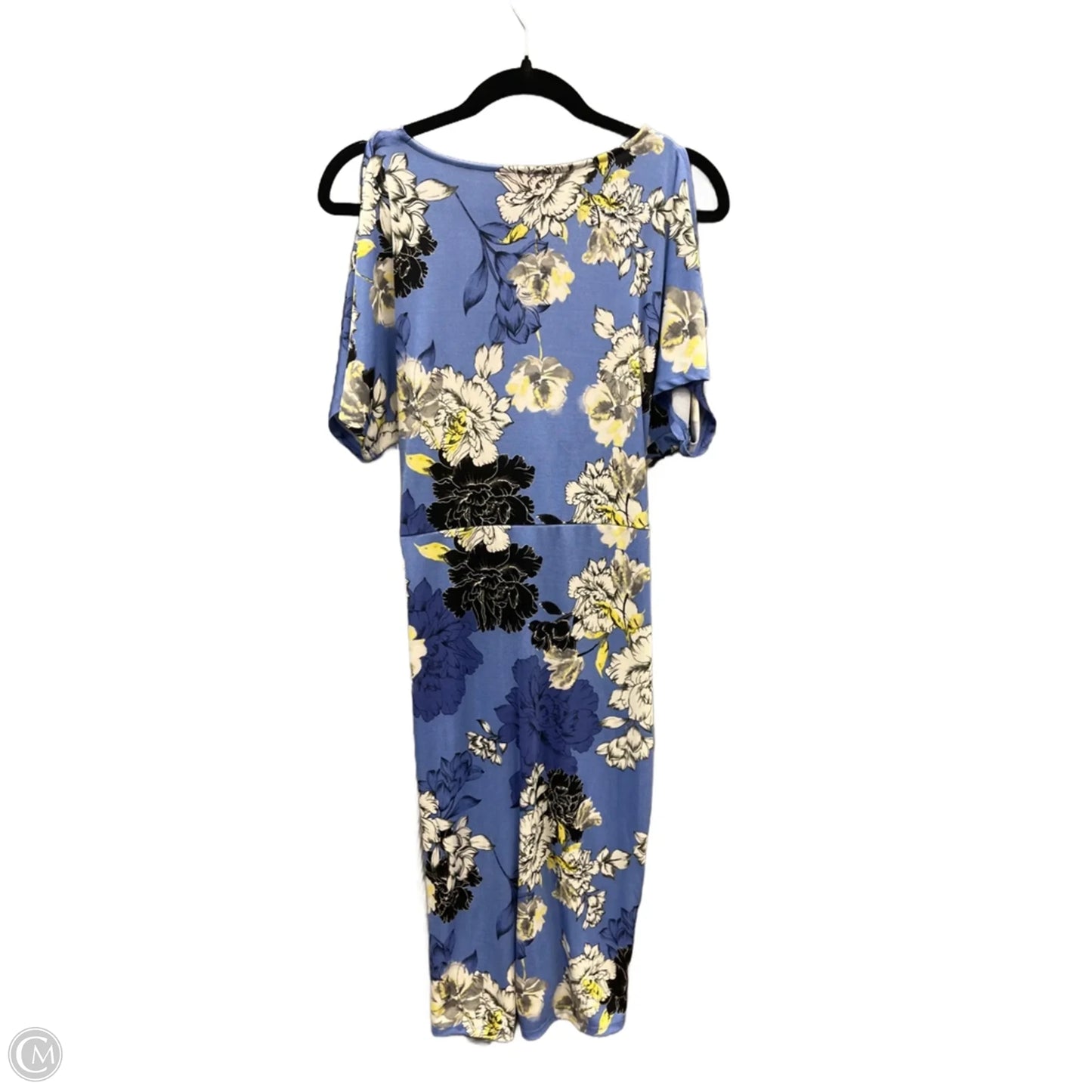 Dress Casual Midi By Jennifer Lopez In Blue, Size: M