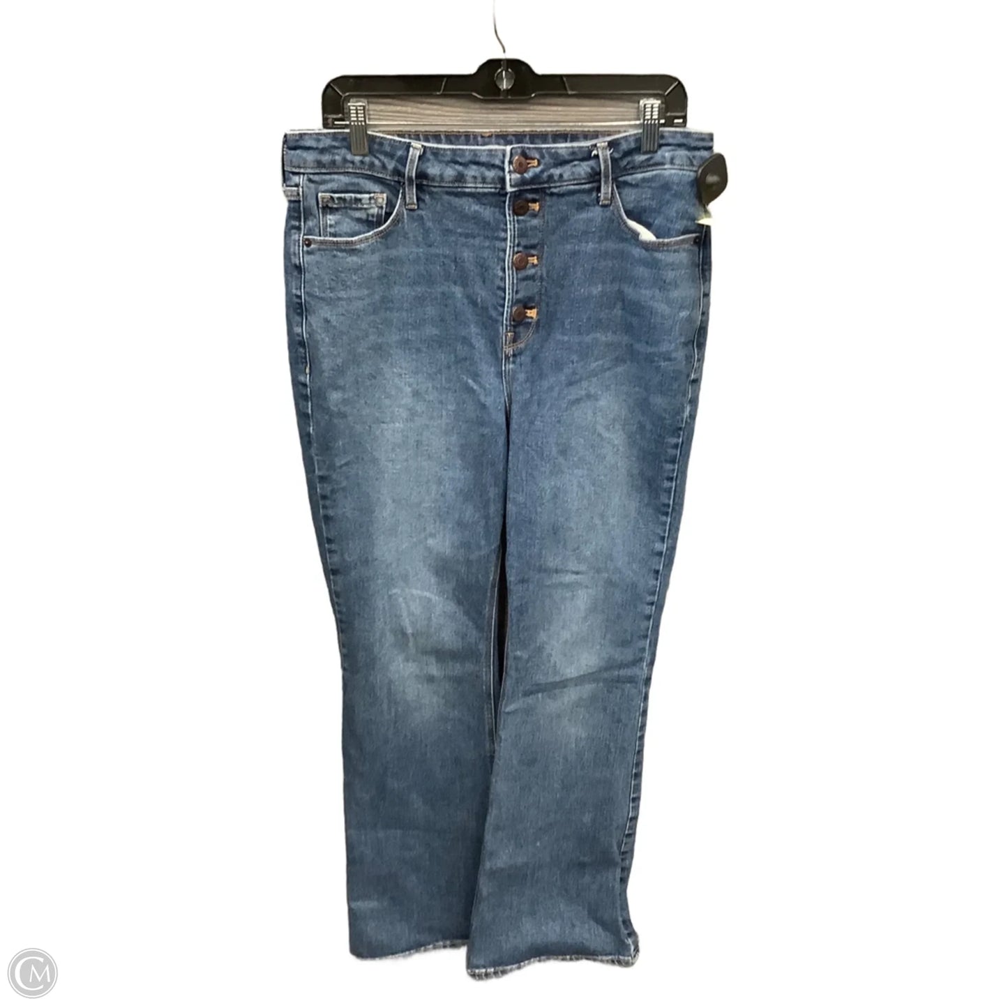 Jeans Flared By Old Navy In Blue Denim, Size: 14