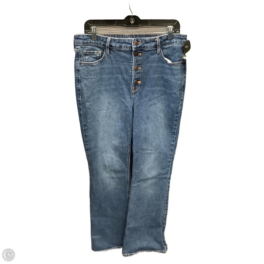 Jeans Flared By Old Navy In Blue Denim, Size: 14