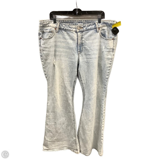 Jeans Flared By Old Navy In Blue Denim, Size: 16