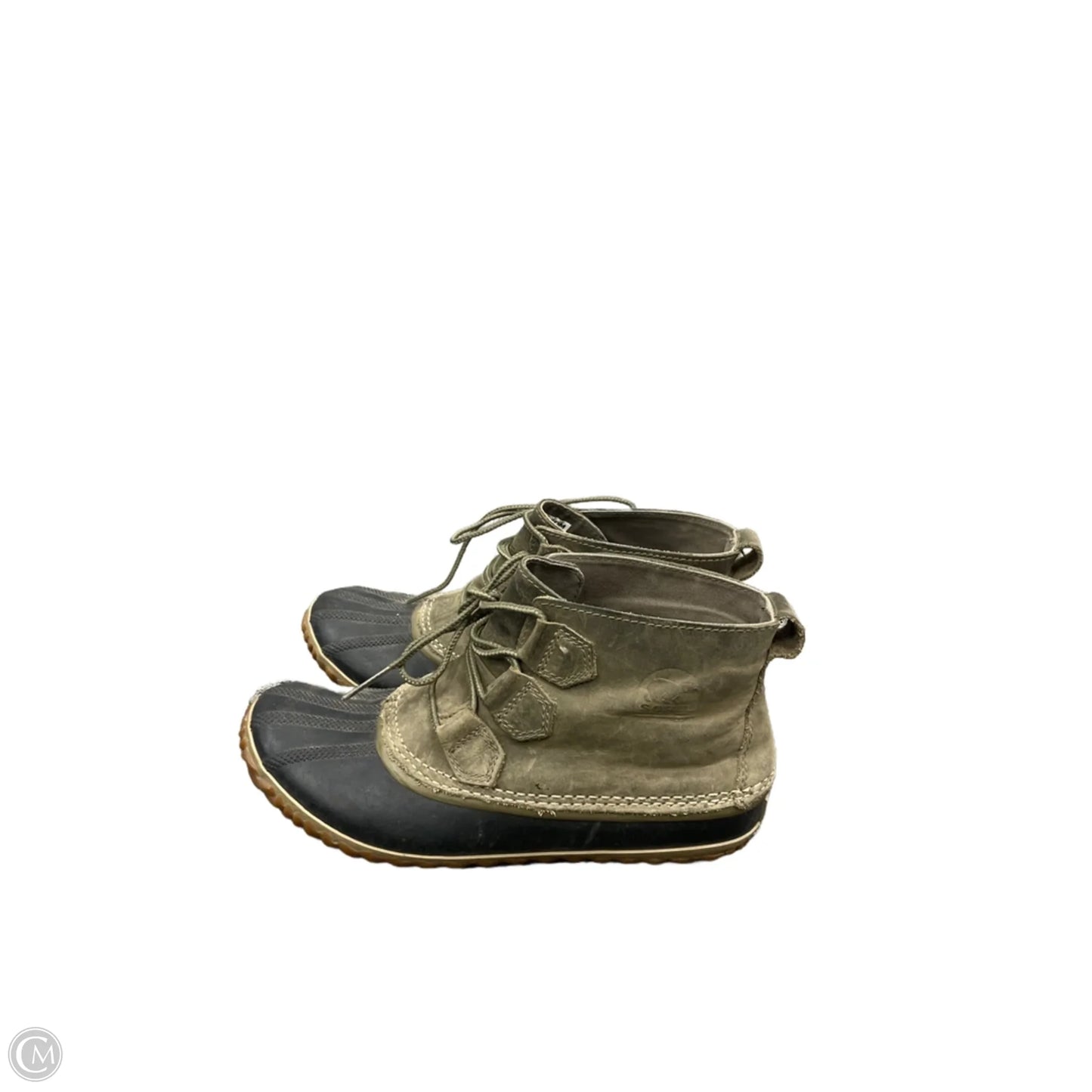 Boots Ankle Flats By Sorel In Green, Size: 8.5