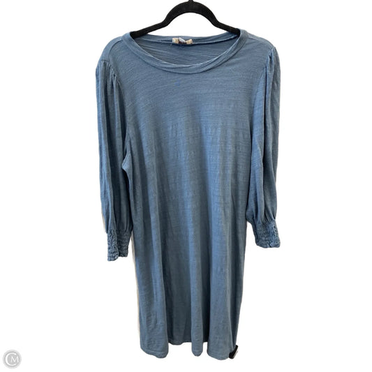 Dress Casual Midi By Loft In Blue, Size: L
