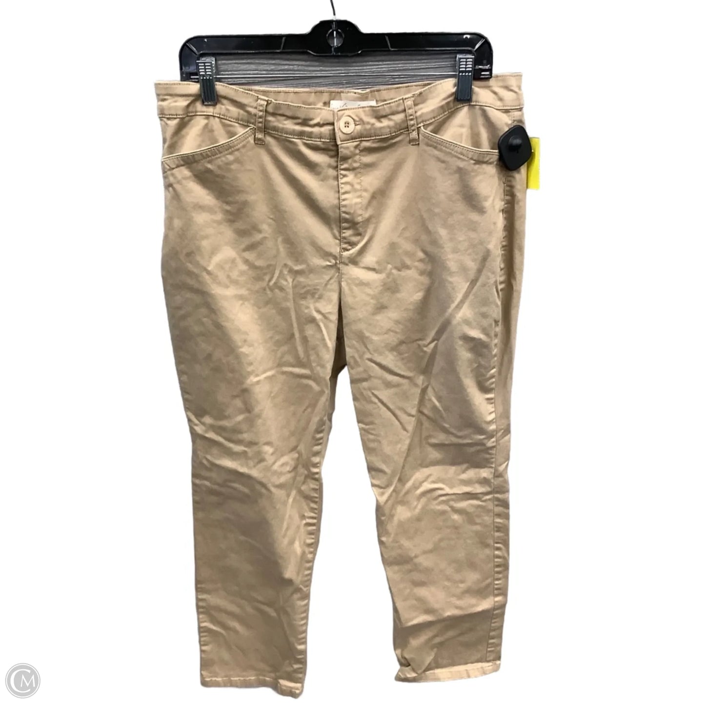 Pants Chinos & Khakis By Gloria Vanderbilt In Tan, Size: 14