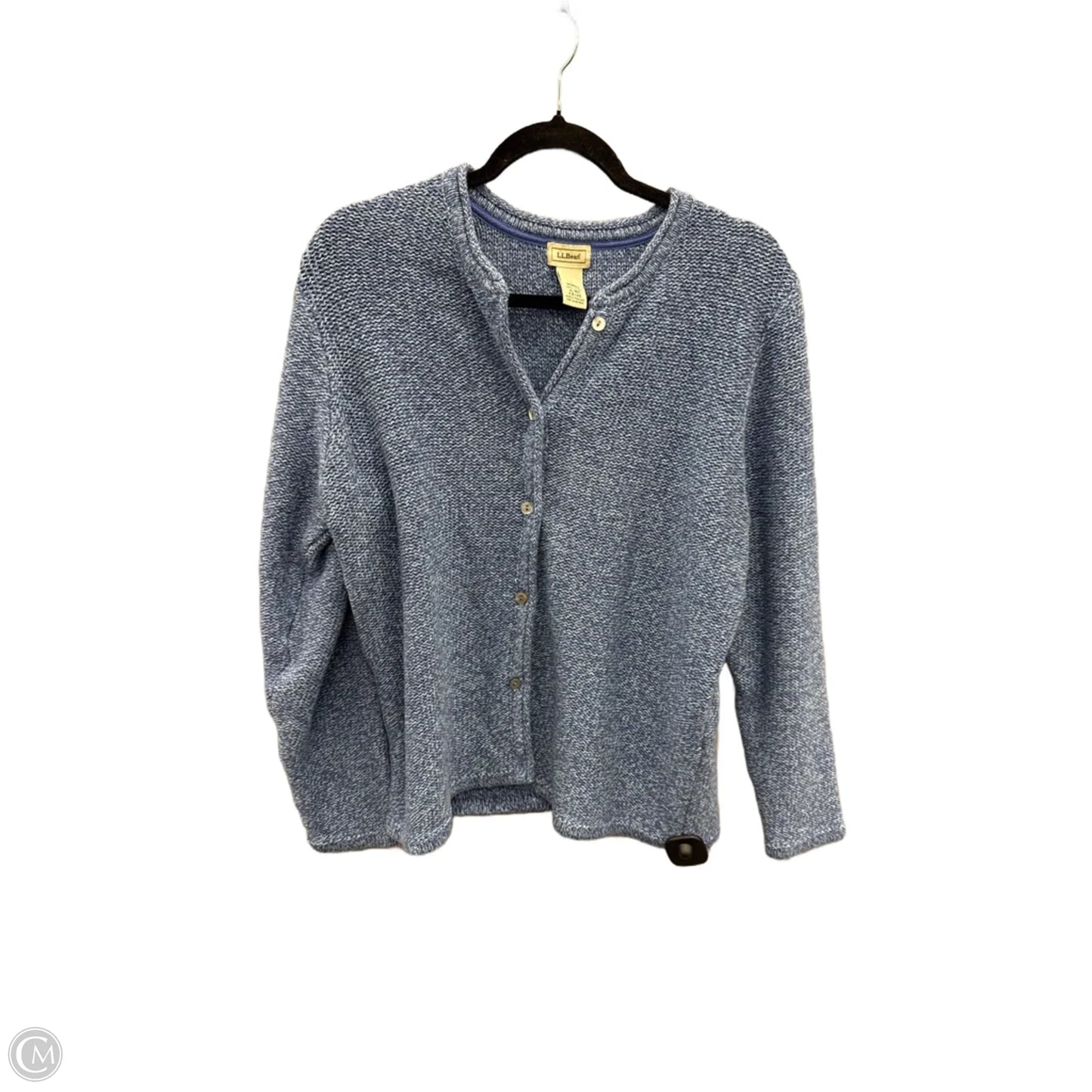 Sweater Cardigan By L.l. Bean In Blue, Size: Xl