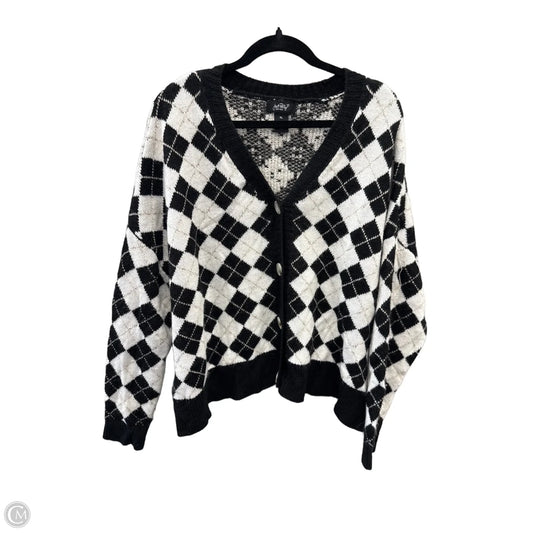 Sweater By Just Polly In Black & White, Size: Xl