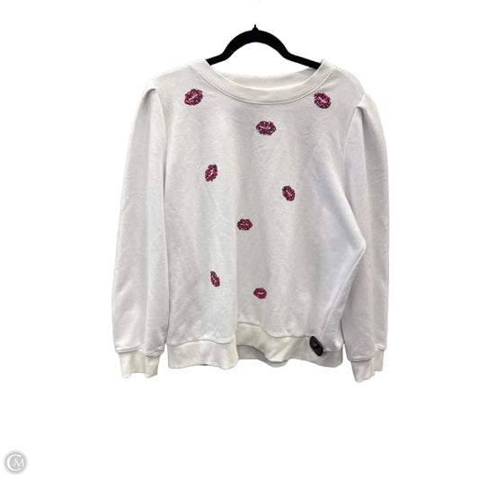 Sweatshirt Crewneck By Charter Club In White, Size: Xxl