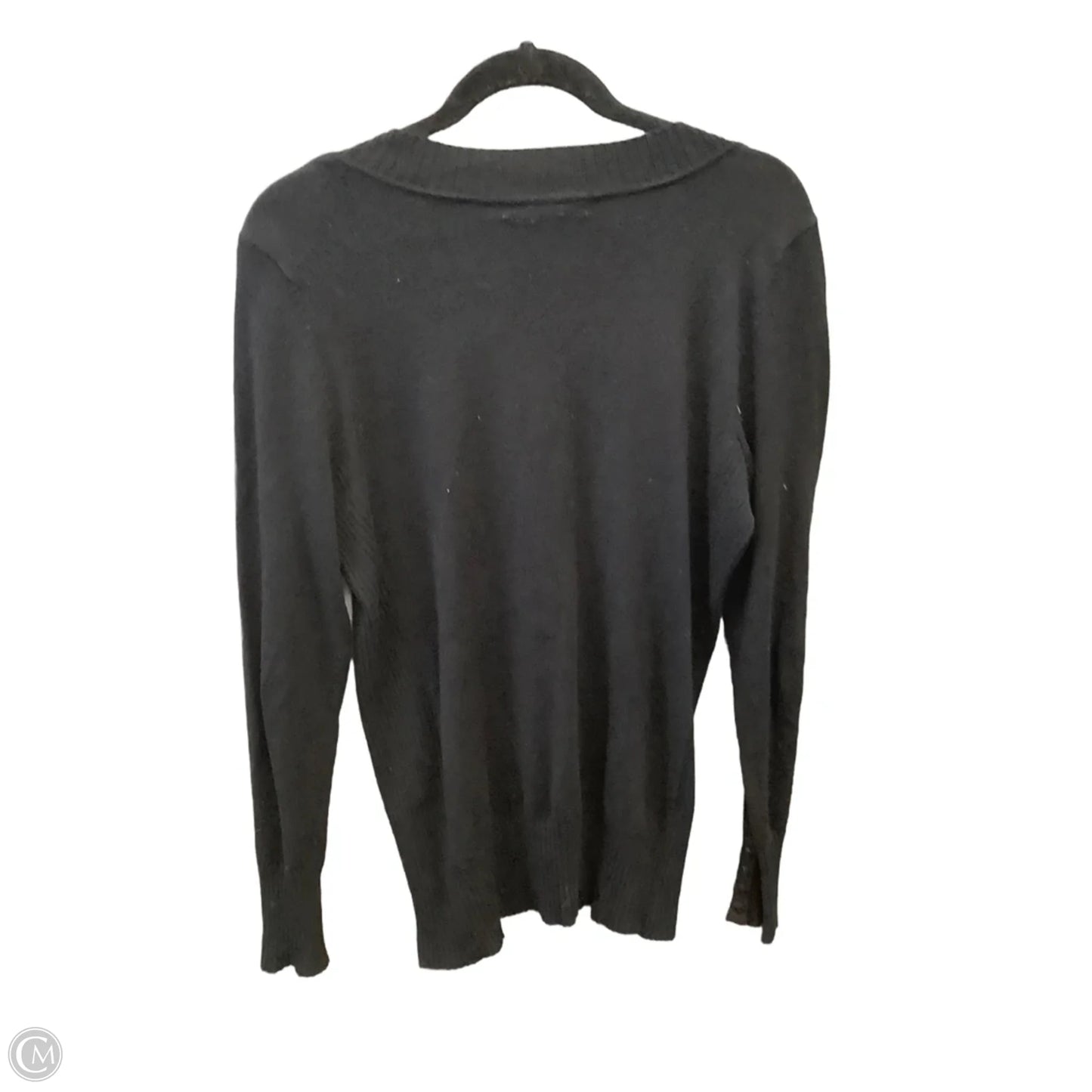 Top Long Sleeve By United States Sweaters In Black, Size: S