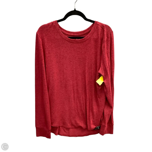 Top Long Sleeve By Cuddl Duds In Red, Size: 2x