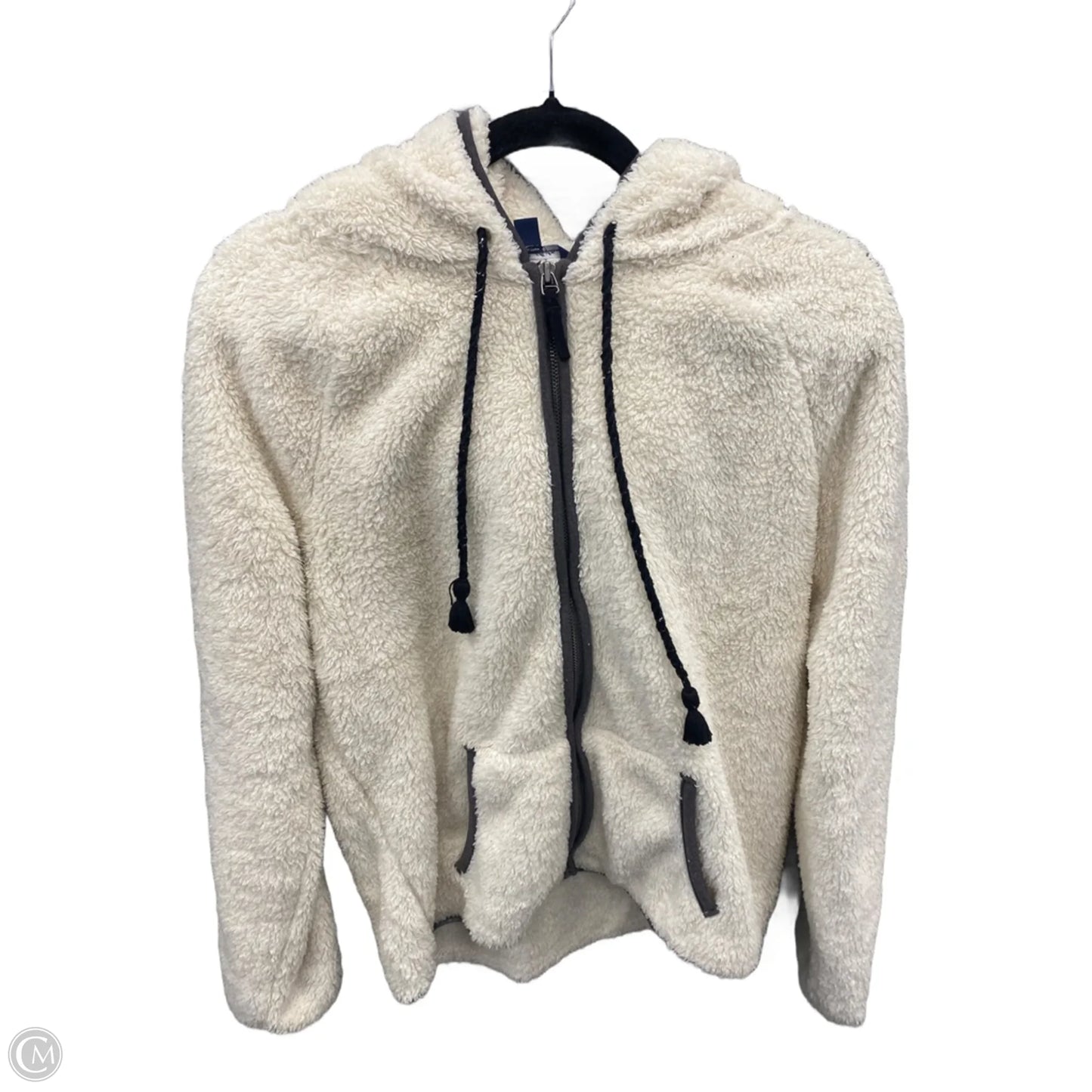 Jacket Faux Fur & Sherpa By American Eagle In Cream, Size: M