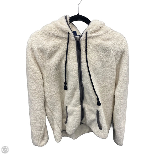 Jacket Faux Fur & Sherpa By American Eagle In Cream, Size: M