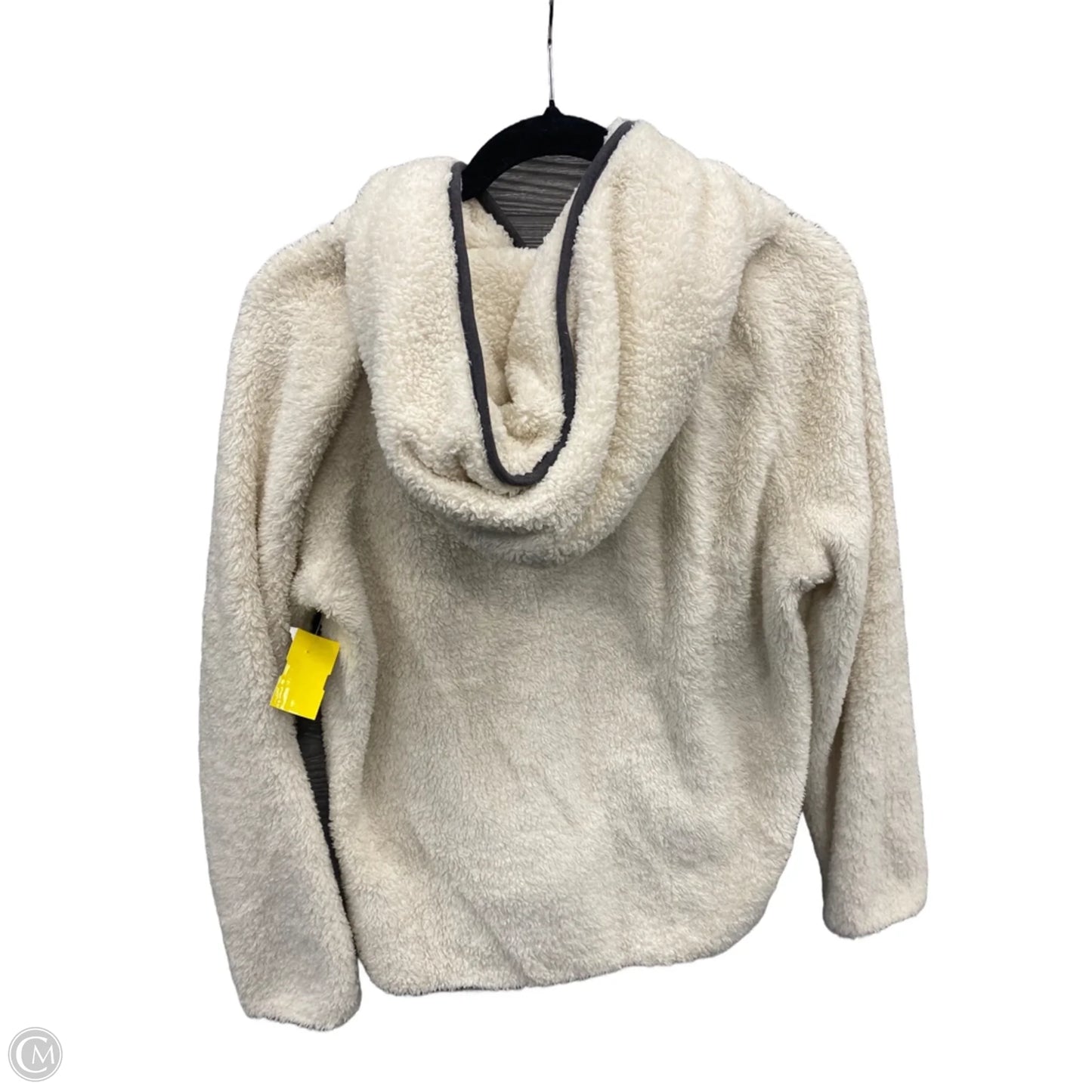 Jacket Faux Fur & Sherpa By American Eagle In Cream, Size: M