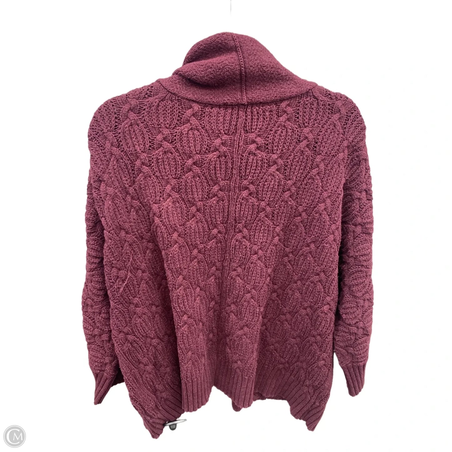 Sweater Cardigan By Liz Claiborne In Purple, Size: 1x