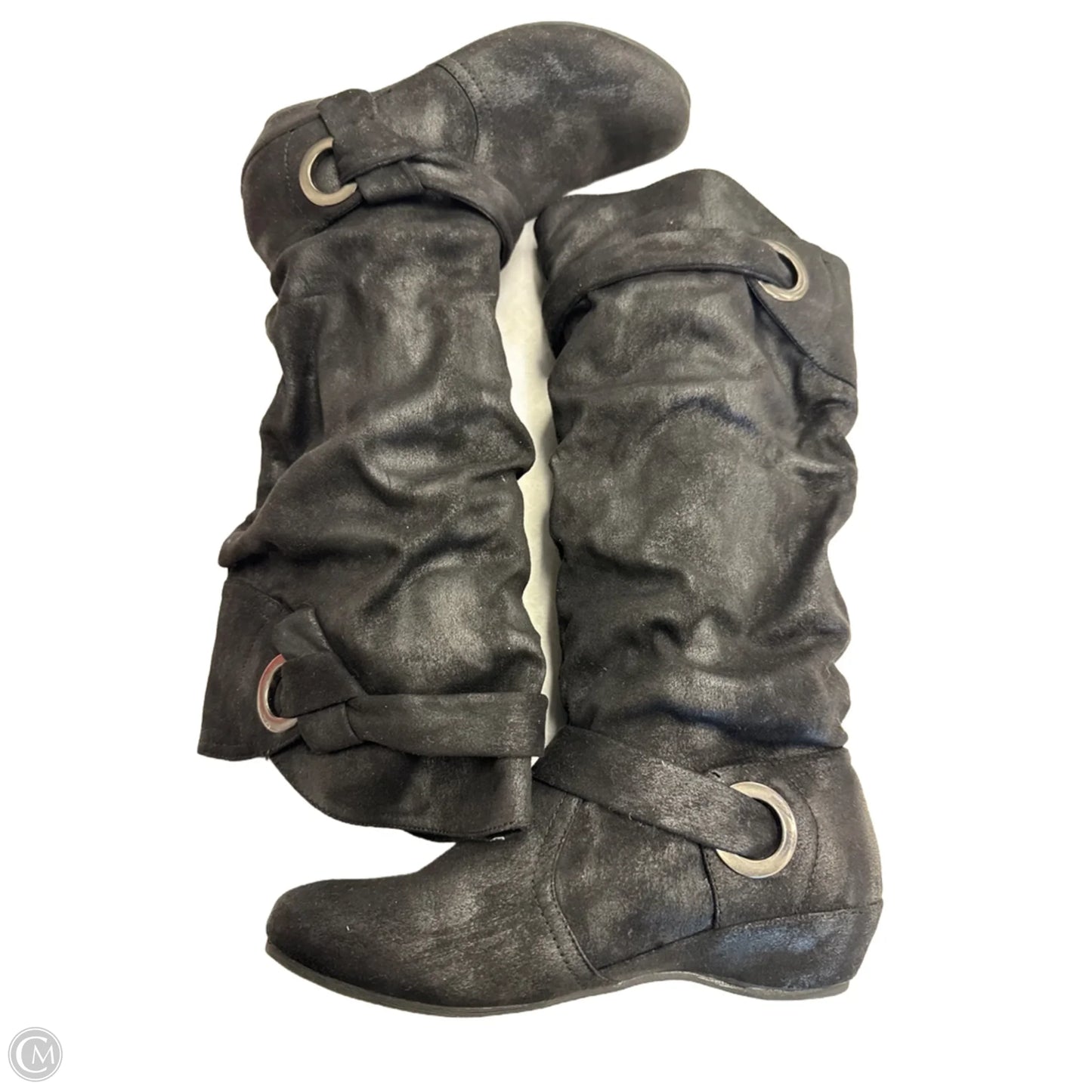 Boots Mid-calf Flats By Life Stride In Black, Size: 6.5