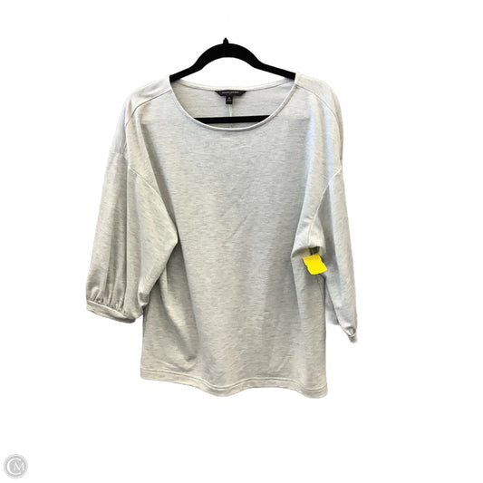 Top Long Sleeve By Banana Republic In Grey, Size: M