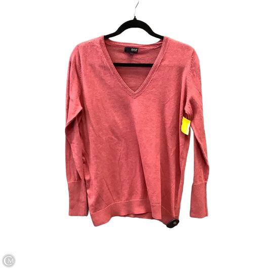 Top Long Sleeve By Ana In Red, Size: L