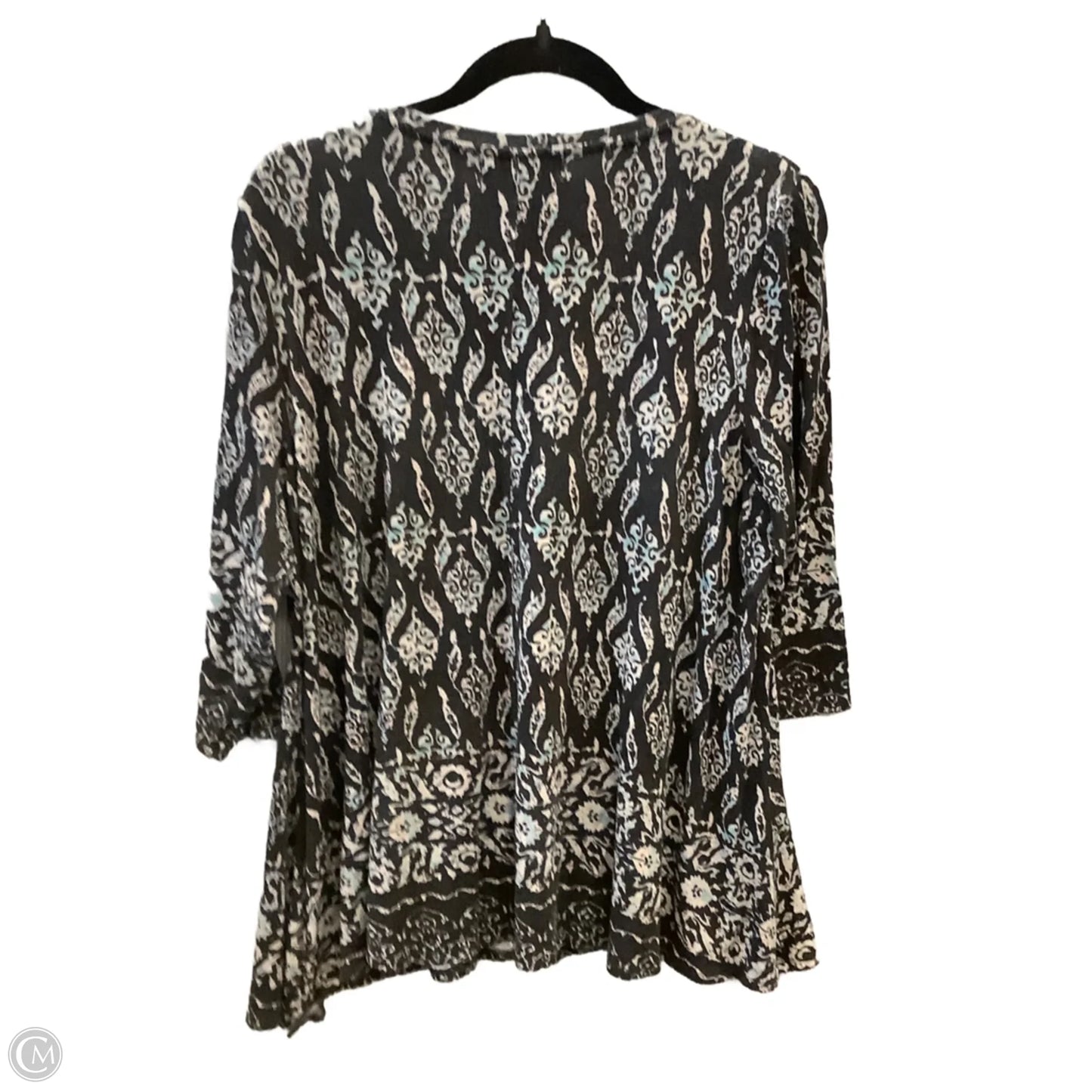 Top Long Sleeve By Philosophy In Black, Size: Xl