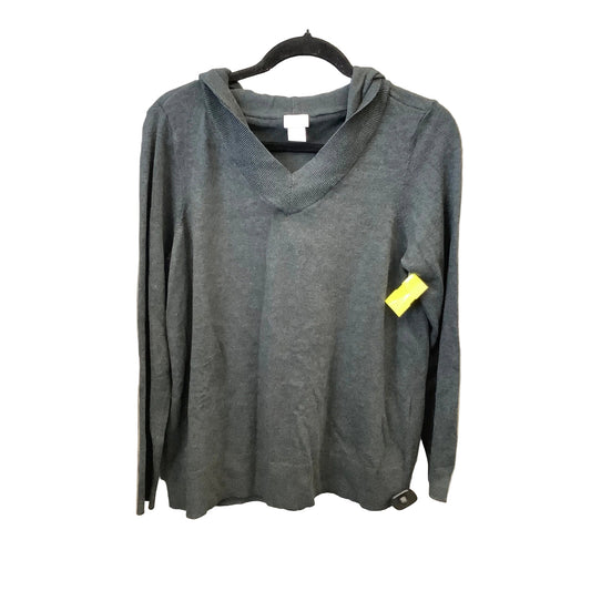 Top Long Sleeve By Chicos In Grey, Size: M