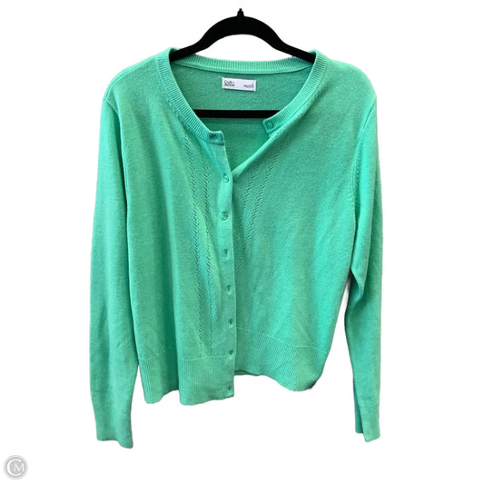 Cardigan By Croft And Barrow In Green, Size: L