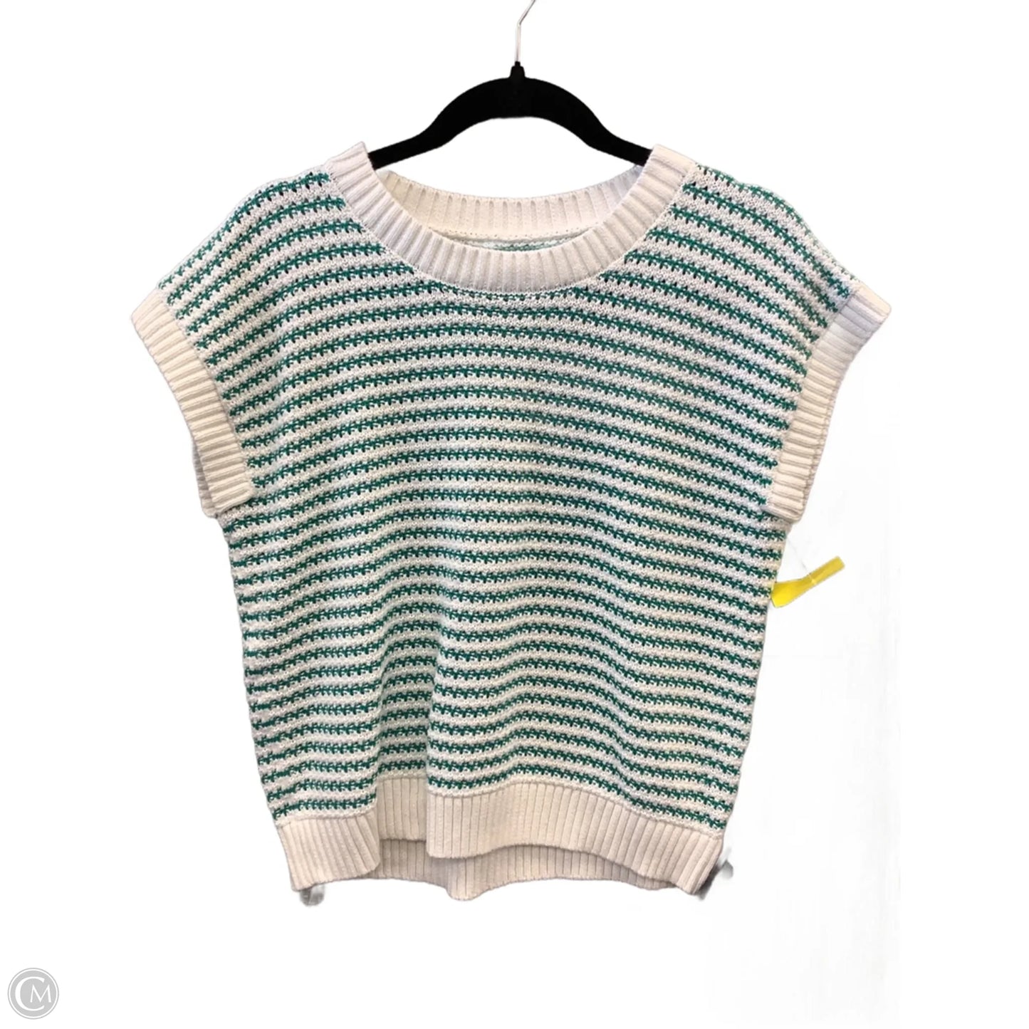 Vest Sweater By Clothes Mentor In Striped Pattern, Size: M