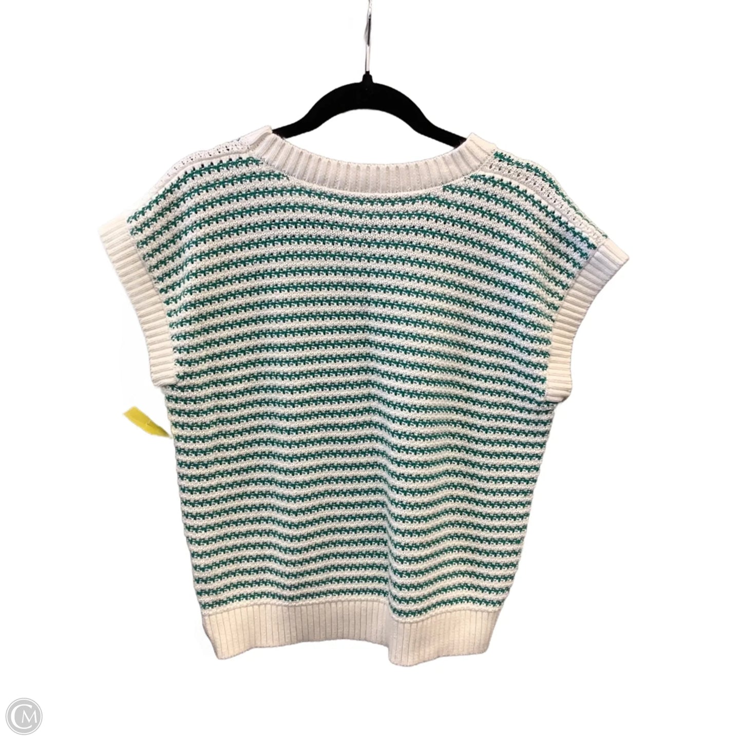 Vest Sweater By Clothes Mentor In Striped Pattern, Size: M