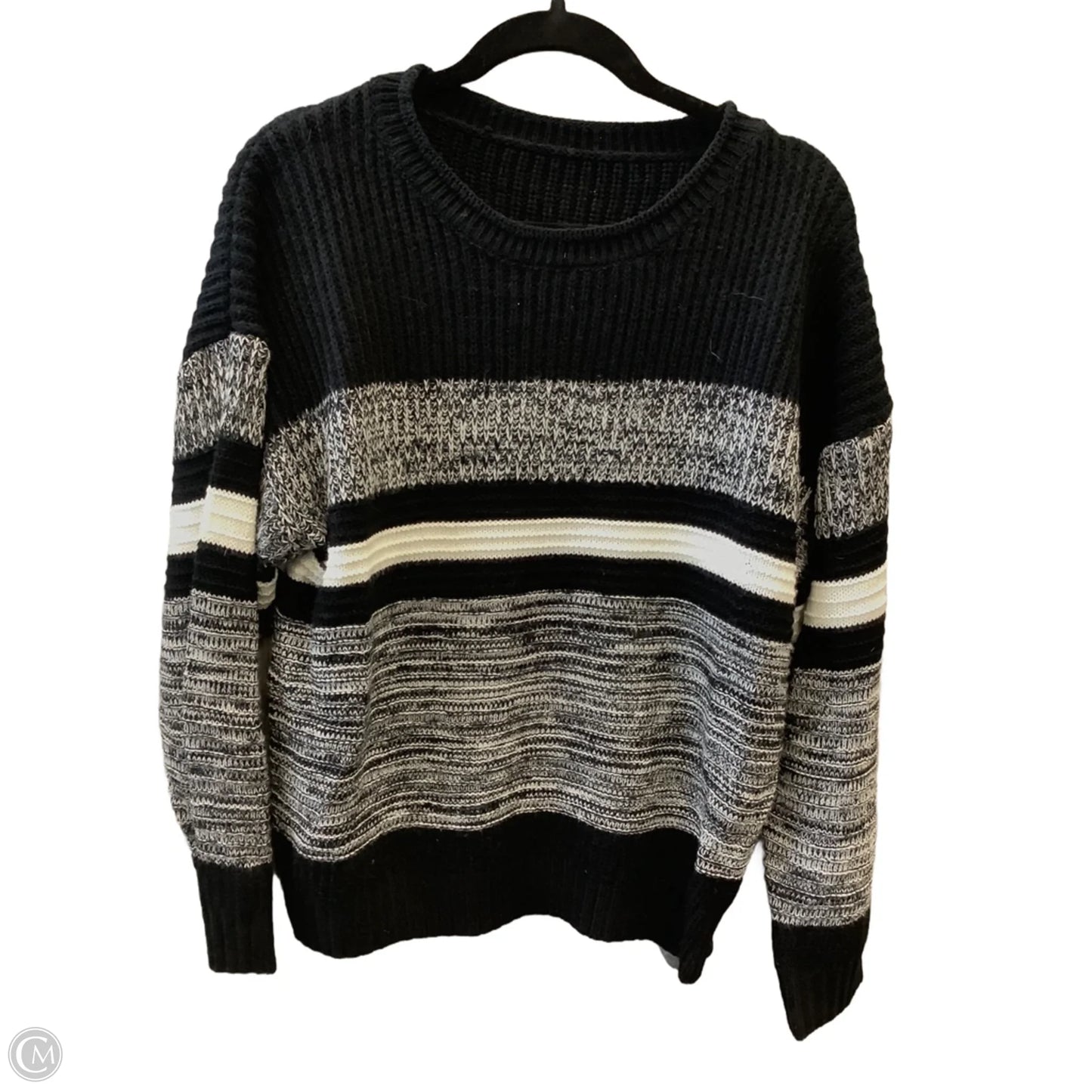 Sweater By Clothes Mentor In Black, Size: L