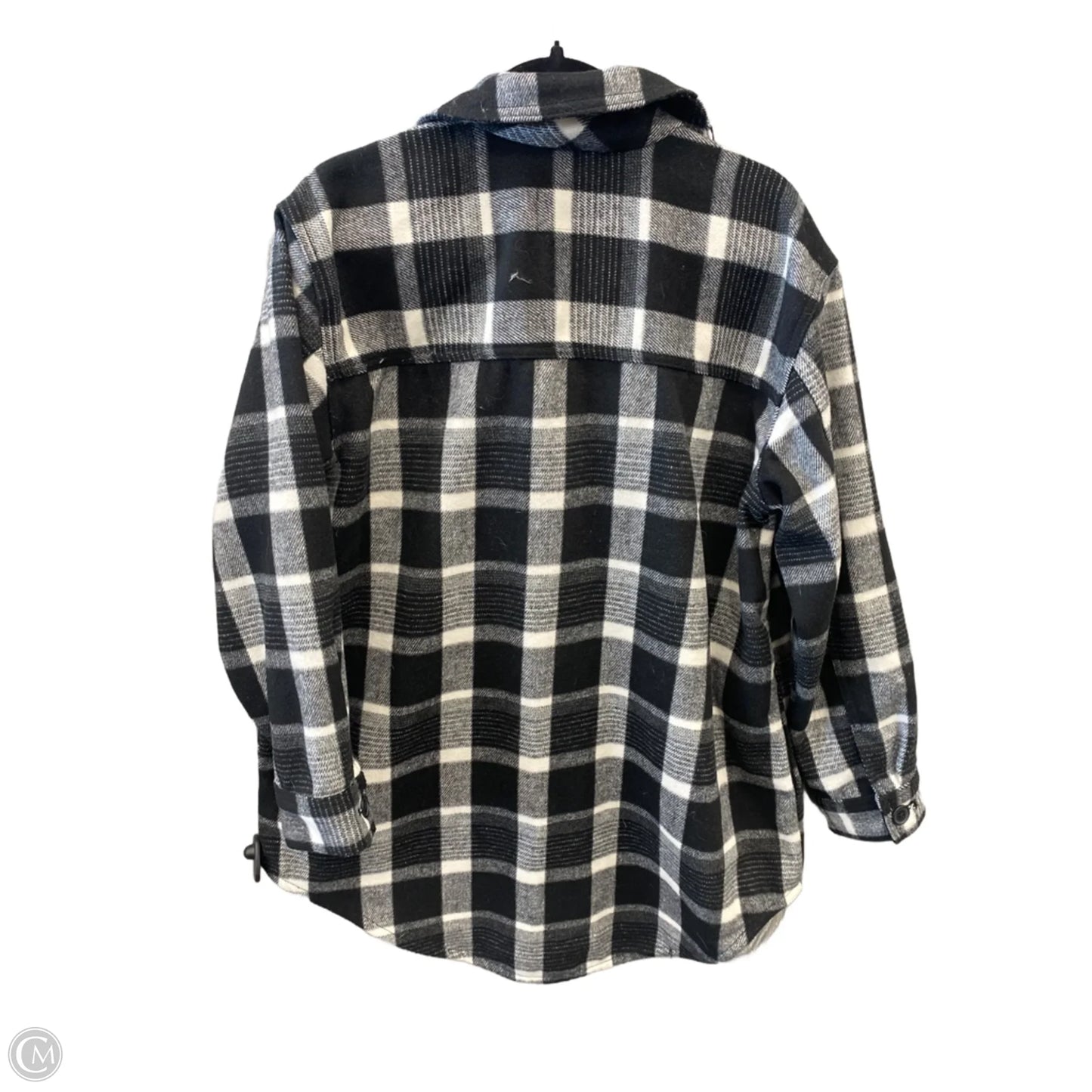Jacket Shirt By Old Navy In Plaid Pattern, Size: L