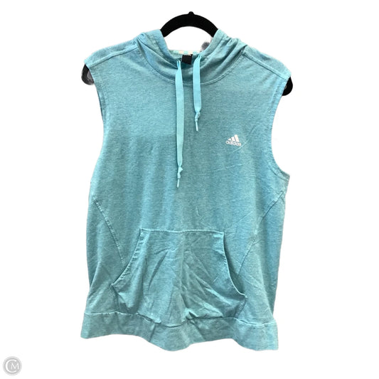 Athletic Tank Top By Adidas In Blue, Size: L
