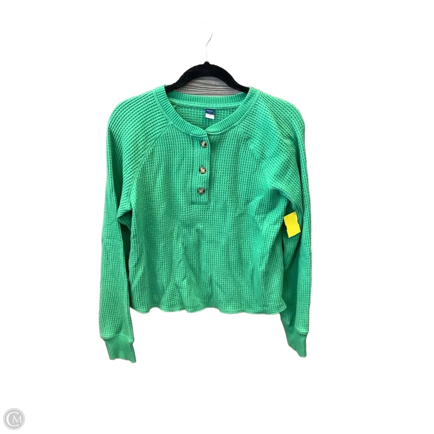 Top Long Sleeve By Old Navy In Green, Size: S