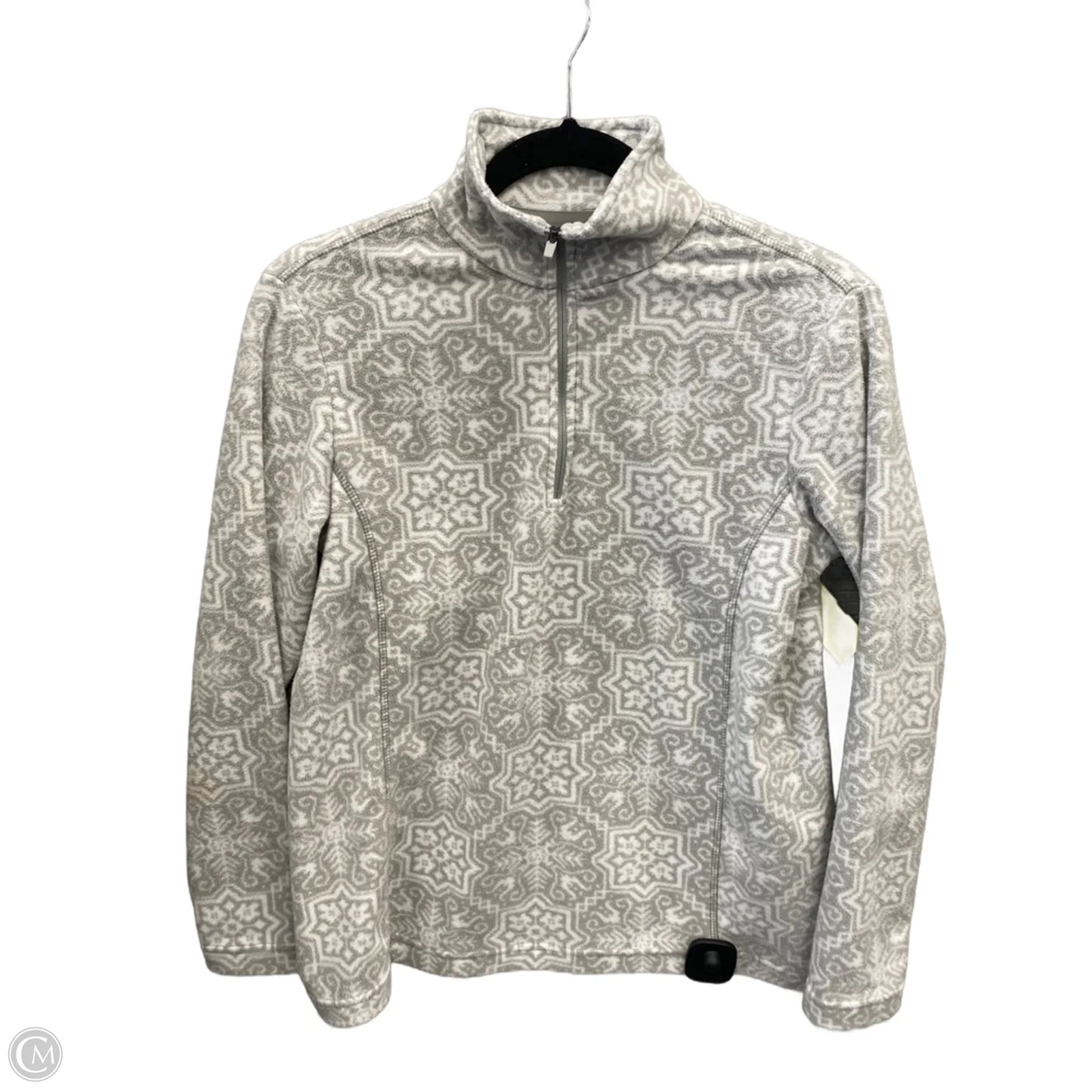 Sweatshirt Collar By Lands End In Grey, Size: Xs