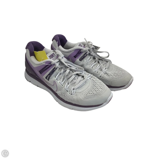 Shoes Athletic By Nike In Grey & Purple, Size: 8.5