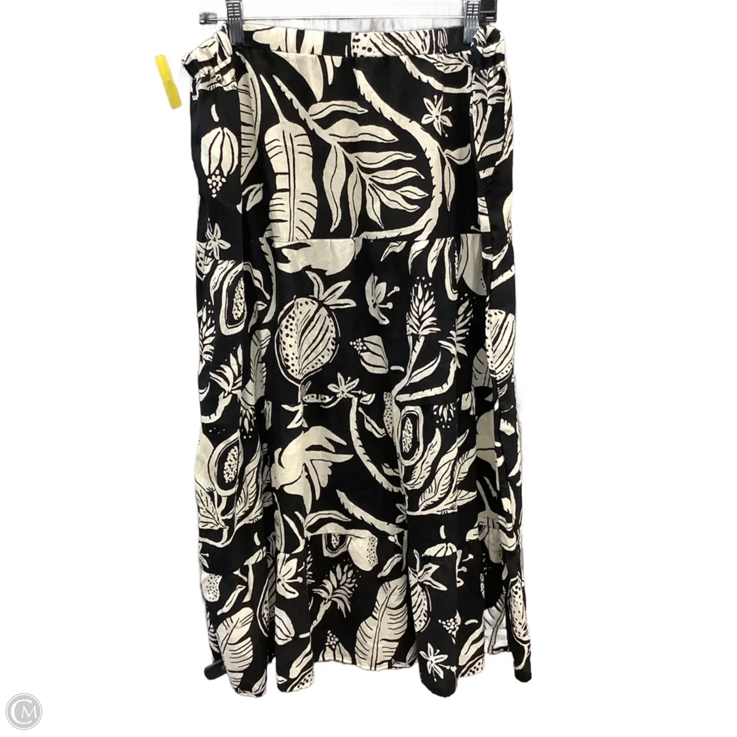 Skirt Maxi By Christian Siriano In Black & White, Size: 14