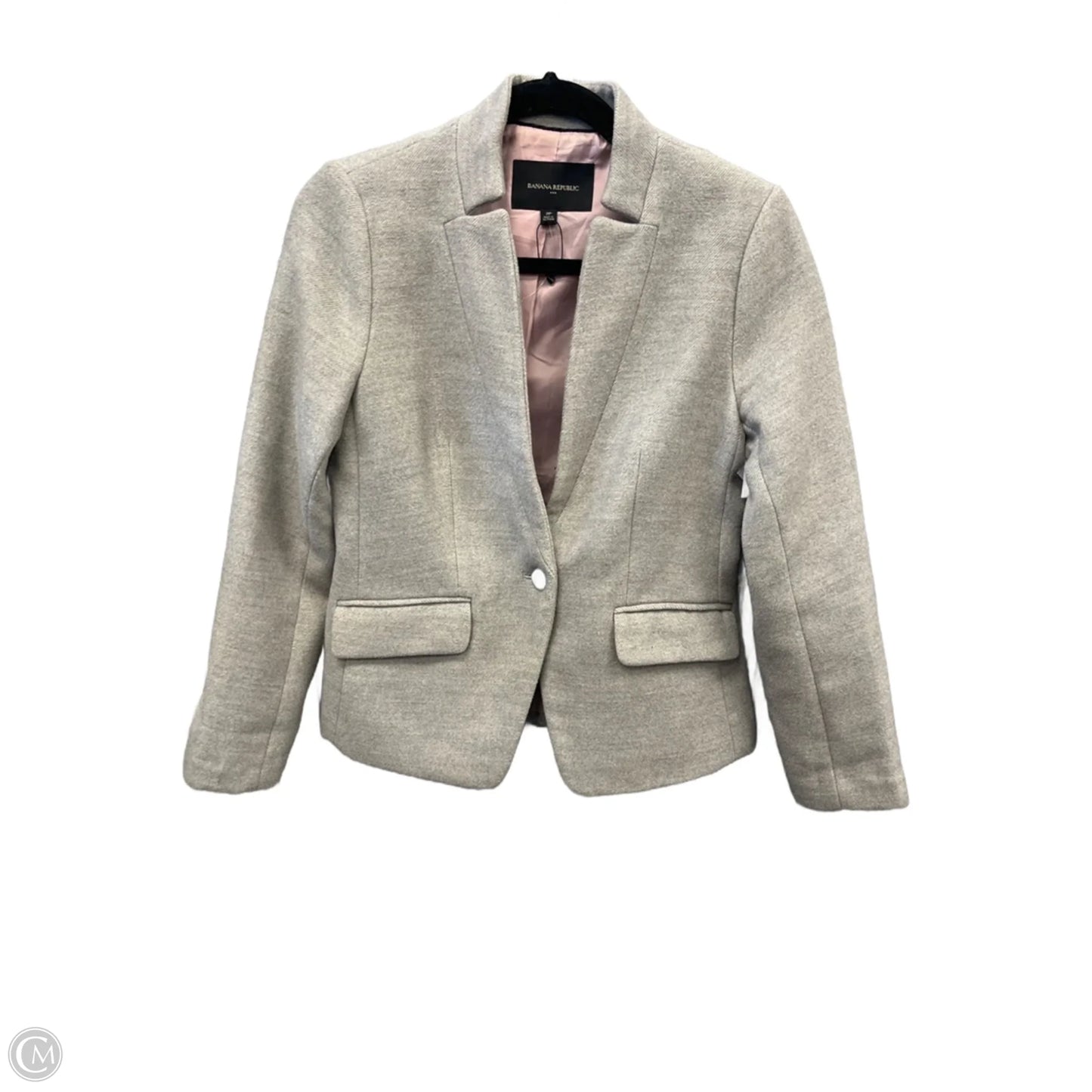 Blazer By Banana Republic In Grey, Size: Xsp