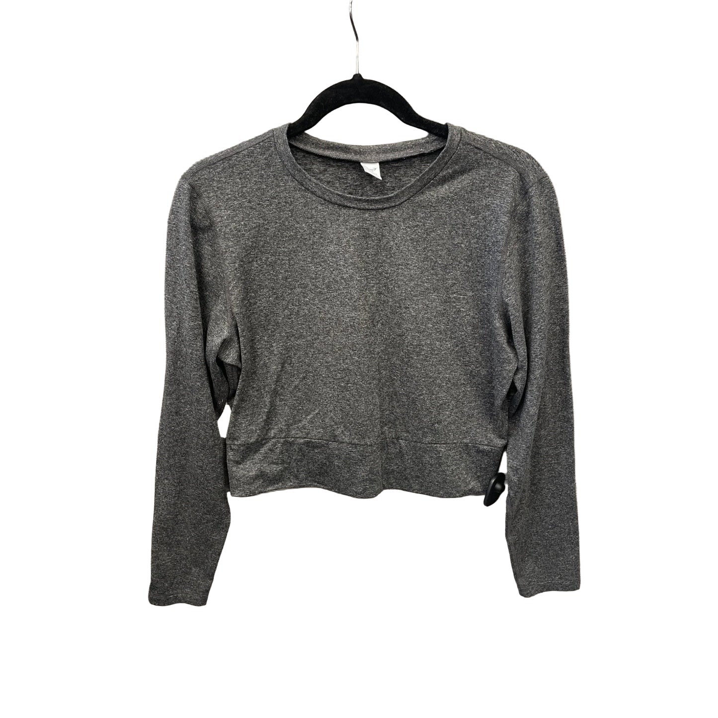 Athletic Top Long Sleeve Crewneck By Old Navy In Grey, Size: M