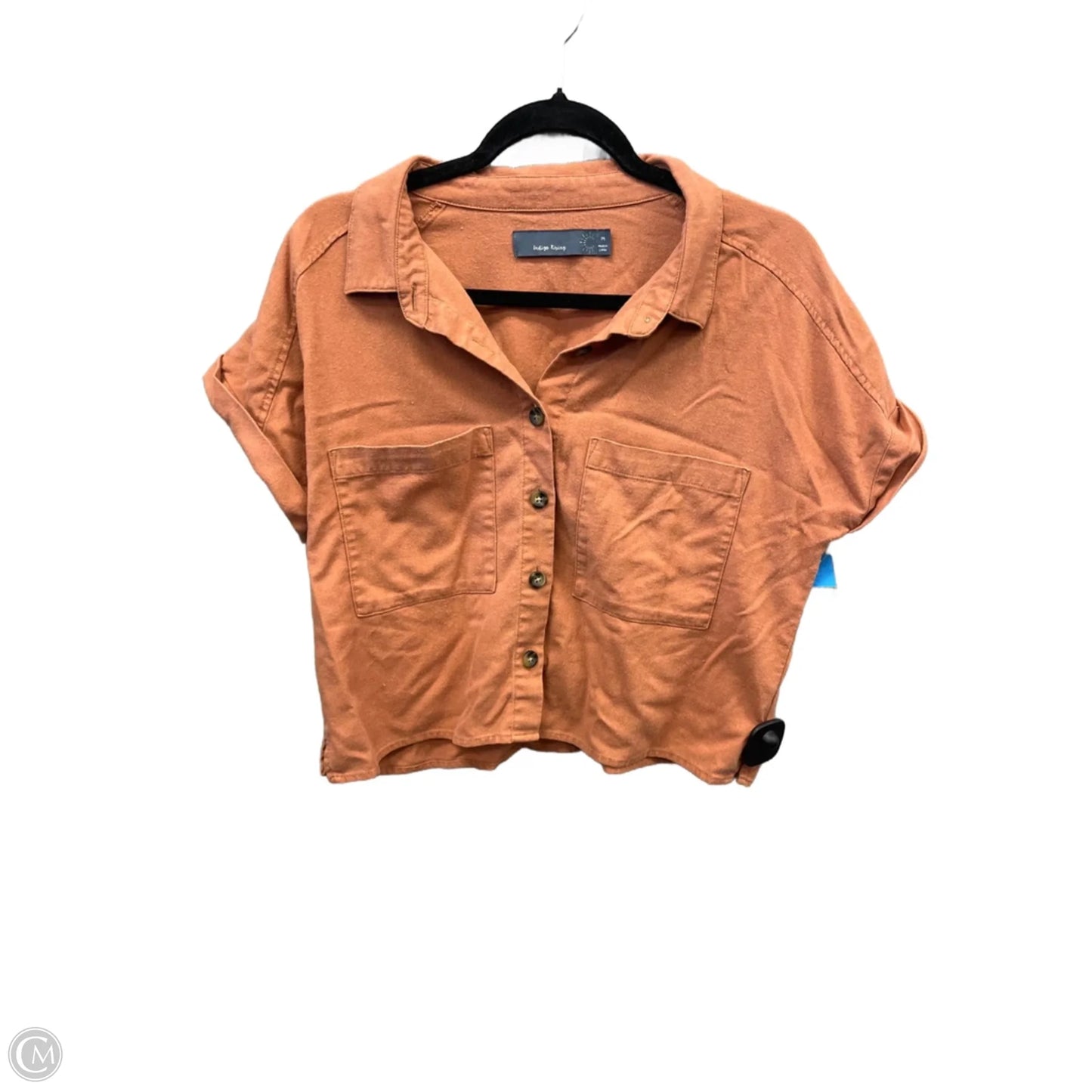 Top Short Sleeve By Clothes Mentor In Orange, Size: M