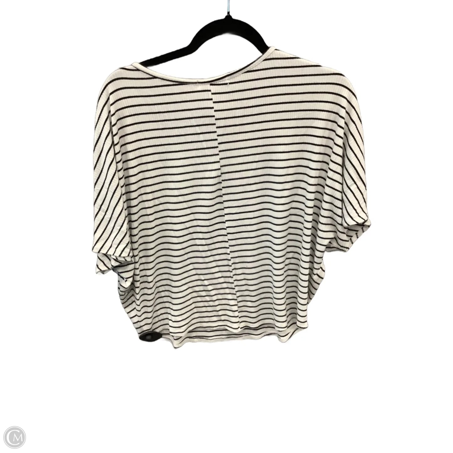 Top Short Sleeve By Cherish In Striped Pattern, Size: S