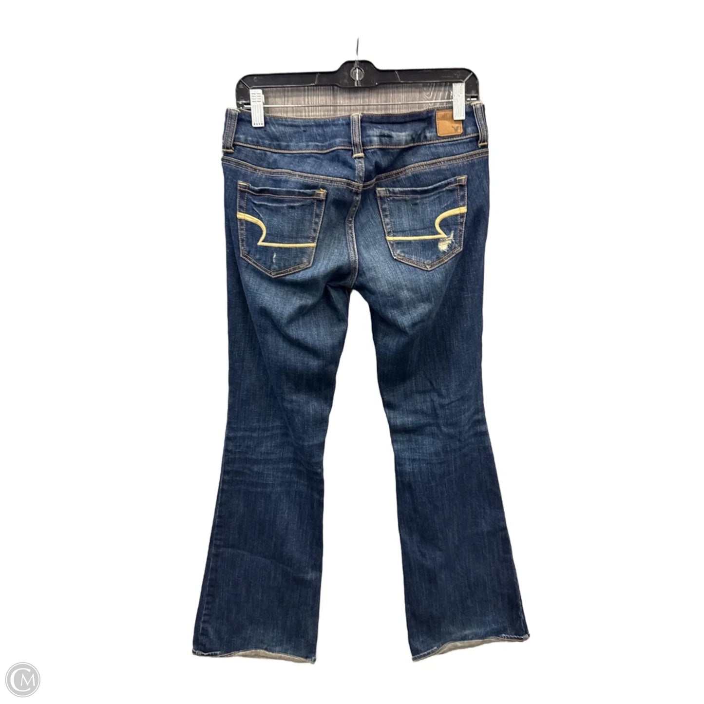 Jeans Flared By American Eagle In Blue Denim, Size: 6