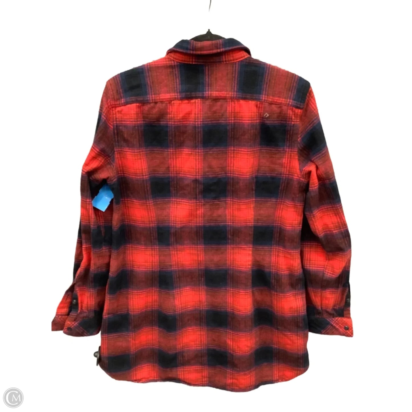 Top Long Sleeve By L.l. Bean In Plaid Pattern, Size: M