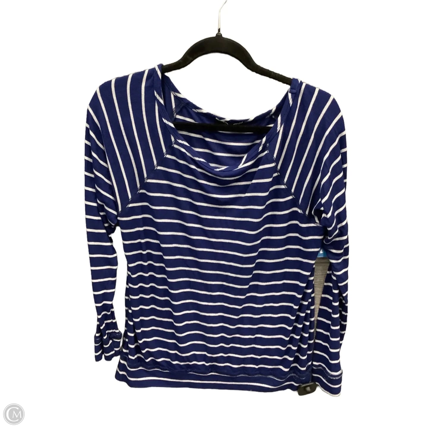 Top Long Sleeve By Tart In Blue, Size: M